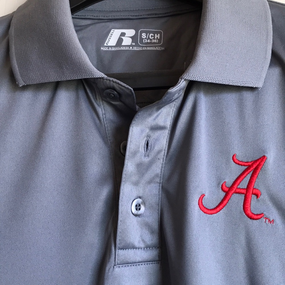 Alabama athletic polo style shirt.